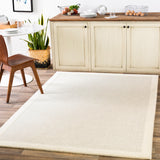 Siena SNA-2305 Modern Wool Rug SNA2305-912 Cream, Light Gray 100% Wool 9' x 12'