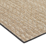 Boggio 5'3" x 7' Indoor/Outdoor Area Rug, Black and Ivory Noble House