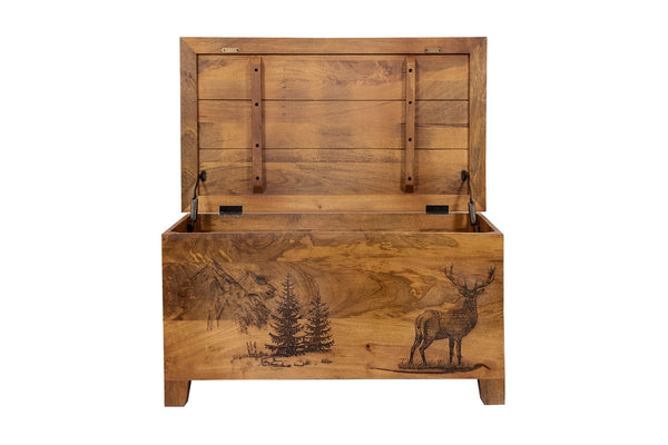 Porter Designs Alpine Solid Wood Transitional Coffee Table Natural 05-215-12-5548