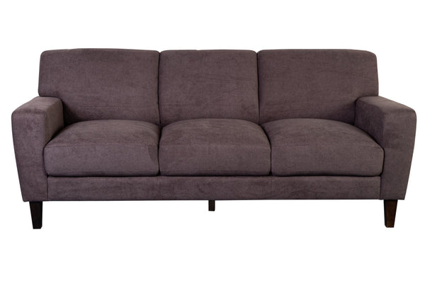 Porter Designs Evan Soft Textured Microfiber Contemporary Sofa Brown 01-195-01-8130