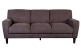 Porter Designs Evan Soft Textured Microfiber Contemporary Sofa Brown 01-195-01-8130