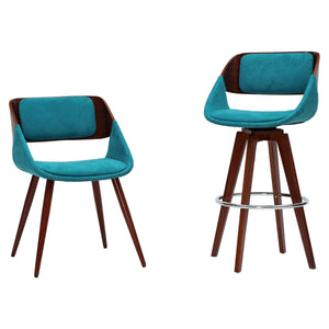 Cyprus Dining Chair - Chic Mid-Century Design with Comfortable Cushions and Stylish Bent Wood Frame