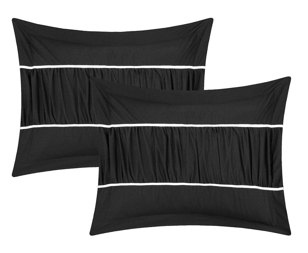 Cheryl Black Queen 10pc Comforter Set