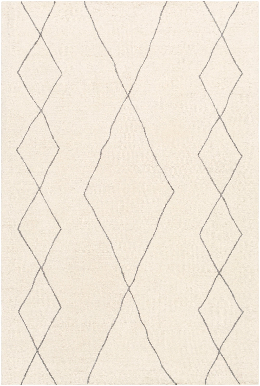 Sinop SNP-2306 Global Wool Rug SNP2306-81012 Charcoal, Cream 100% Wool 8'10" x 12'