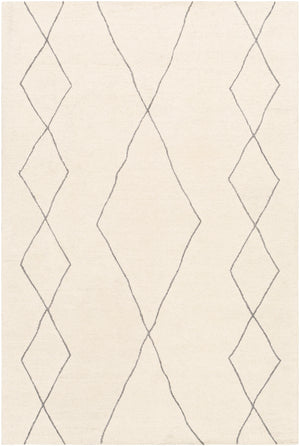 Sinop SNP-2306 Global Wool Rug SNP2306-81012 Charcoal, Cream 100% Wool 8'10" x 12'