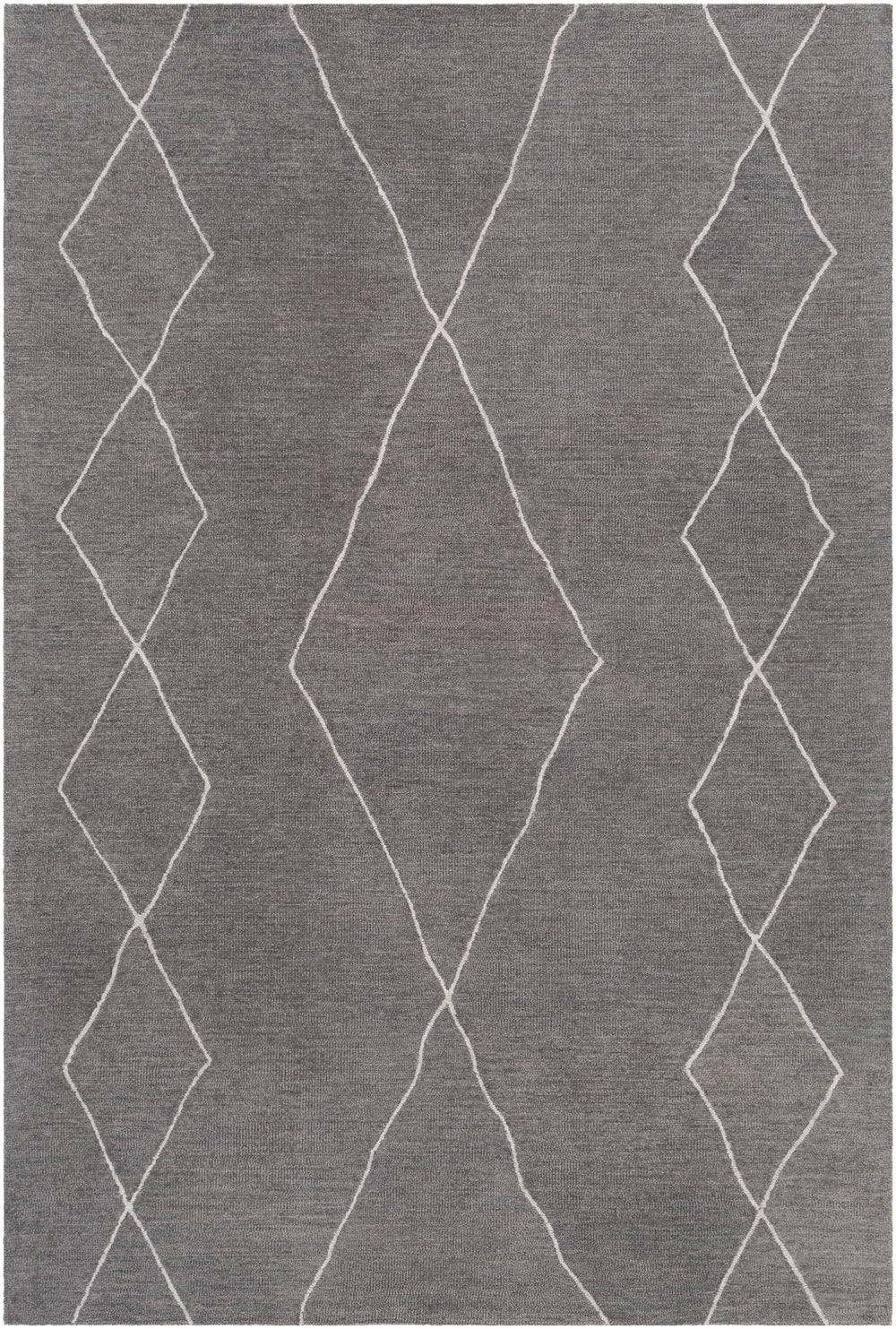 Sinop SNP-2307 Global Wool Rug SNP2307-81012 Charcoal, Cream 100% Wool 8'10" x 12'