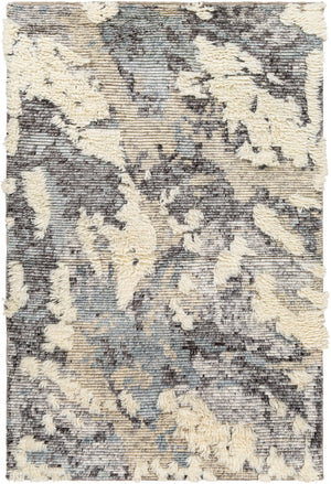Socrates SOC-2301 Global Wool, Viscose Rug SOC2301-81012 Cream, Charcoal, Medium Gray, Light Gray, Wheat, Denim 80% Wool, 20% Viscose 8'10" x 12'