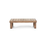 Westchester Outdoor Acacia Wood Rectangular Coffee Table, Brown Wash