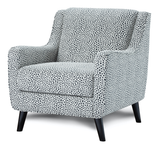 Fusion 240 MID CENTURY MODERN Accent Chair 240 Faux Skin Carbon