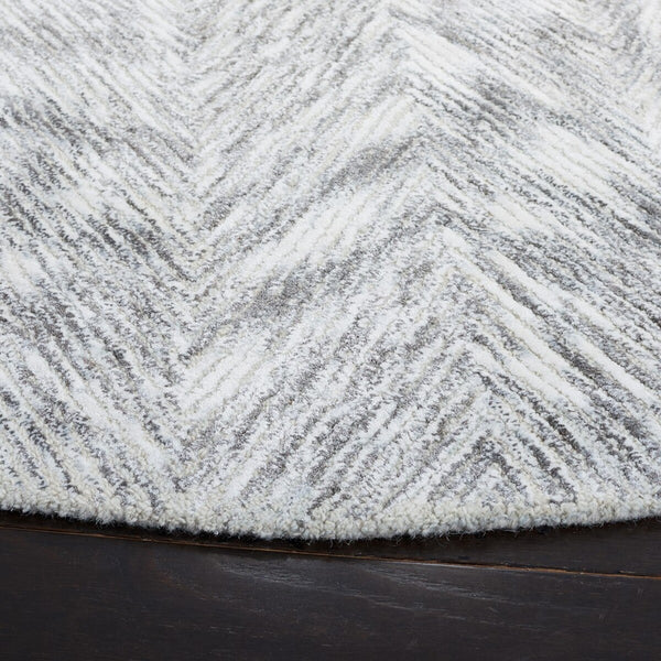Soho 175 Hand Tufted 45% Viscose, 35% Wool, 20% Cotton Contemporary Rug Grey / Ivory 45% Viscose, 35% Wool, 20% Cotton SOH175F-6SQ