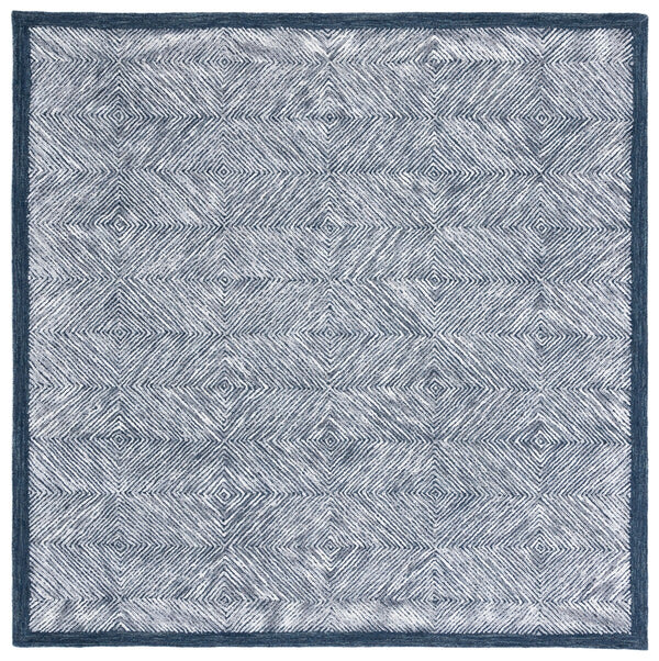 Soho 176 Hand Tufted 45% Viscose, 35% Wool, 20% Cotton Contemporary Rug Dark Grey / Ivory 45% Viscose, 35% Wool, 20% Cotton SOH176F-4
