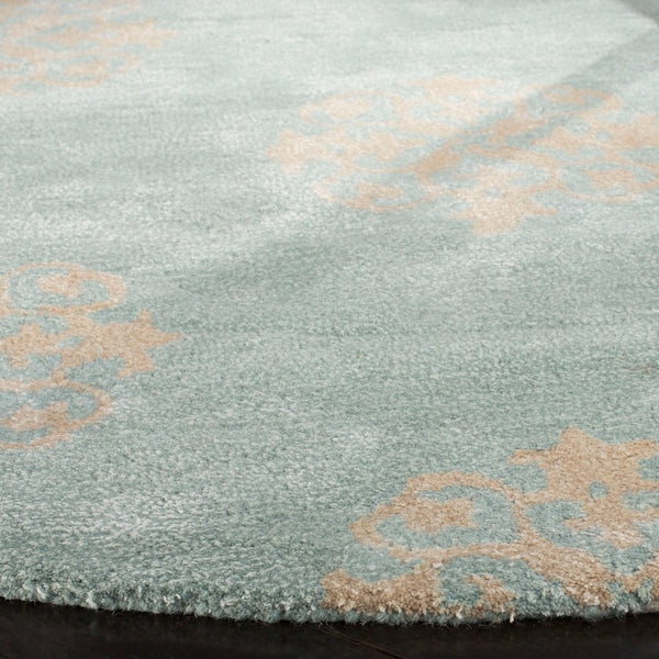 Soho Soh424  Hand Tufted 100% Wool Pile Rug Turquoise