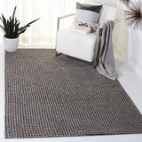 Soho 478 Contemporary Hand Tufted 80% Polyester, 20% Cotton Rug Charcoal