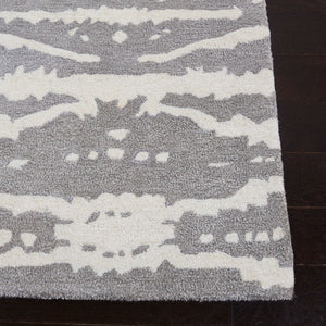 Soho 656 Contemporary Hand Tufted 60% Viscose, 40% Wool Rug Grey / Ivory