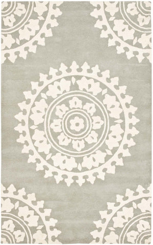 SOH732 Hand Tufted Rectangle Rug - Luxurious Wool & Viscose Pile from India for Elegant Spaces