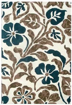 SOH795 Luxurious Hand-Tufted Square Rug in Premium Wool & Viscose - Artisan Crafted from India