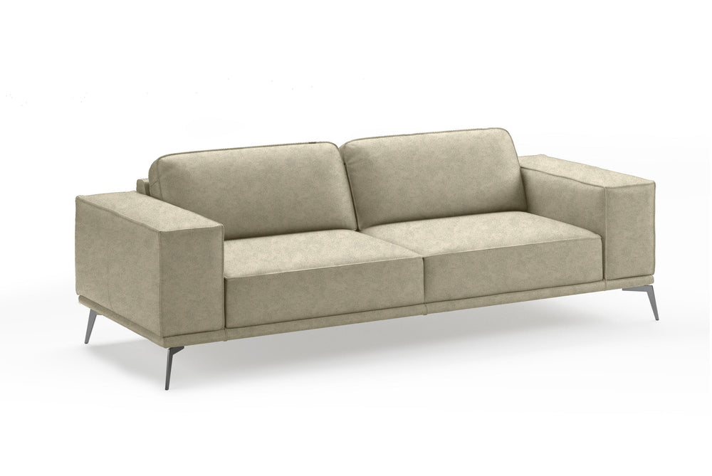 VIG Furniture Coronelli Collezioni Soho - Italian Grey Maya Cloud Leather Sofa VGCCSOHO-SF-CL-GRY-S