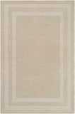 Sorrento SOT-2300 Modern Wool, Nylon Rug SOT2300-576 Ivory, Taupe 70% Wool, 30% Nylon 5' x 7'6"