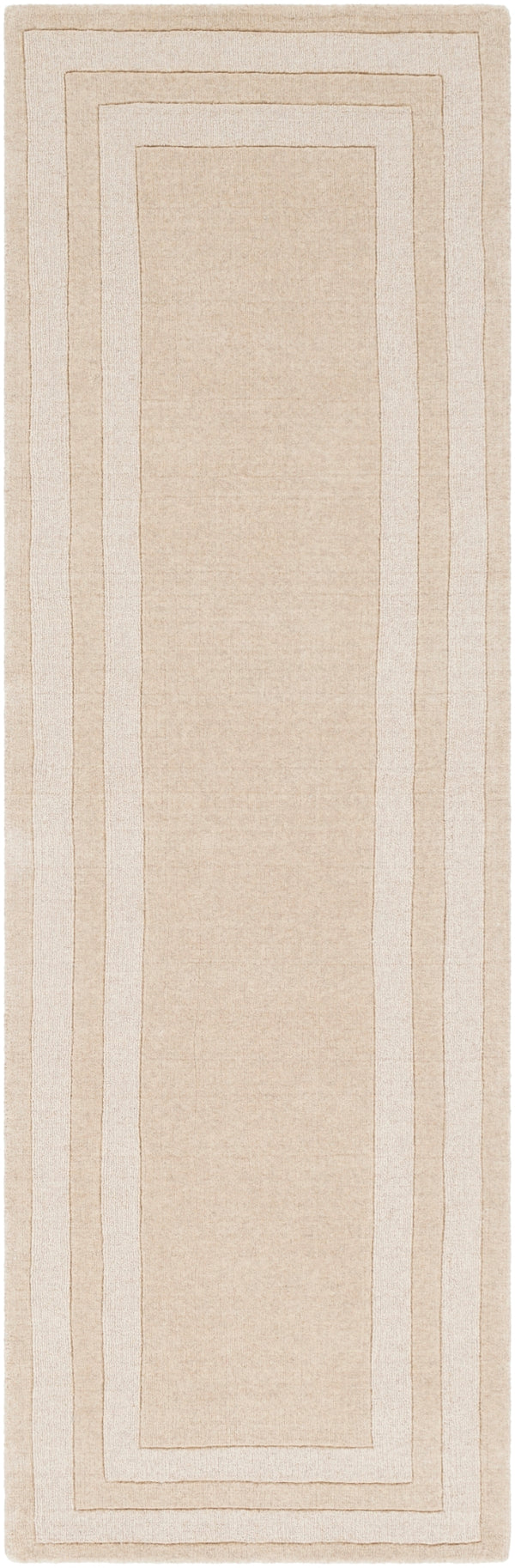 Sorrento SOT-2301 Modern Wool, Nylon Rug SOT2301-268 Wheat 70% Wool, 30% Nylon 2'6" x 8'