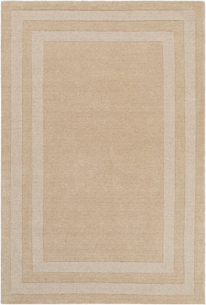 Sorrento SOT-2301 Modern Wool, Nylon Rug SOT2301-576 Wheat 70% Wool, 30% Nylon 5' x 7'6"