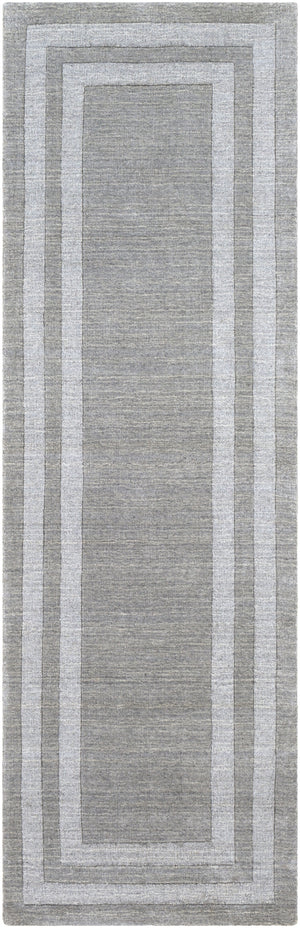 Sorrento SOT-2304 Modern Wool, Nylon Rug SOT2304-268 Medium Gray 70% Wool, 30% Nylon 2'6" x 8'