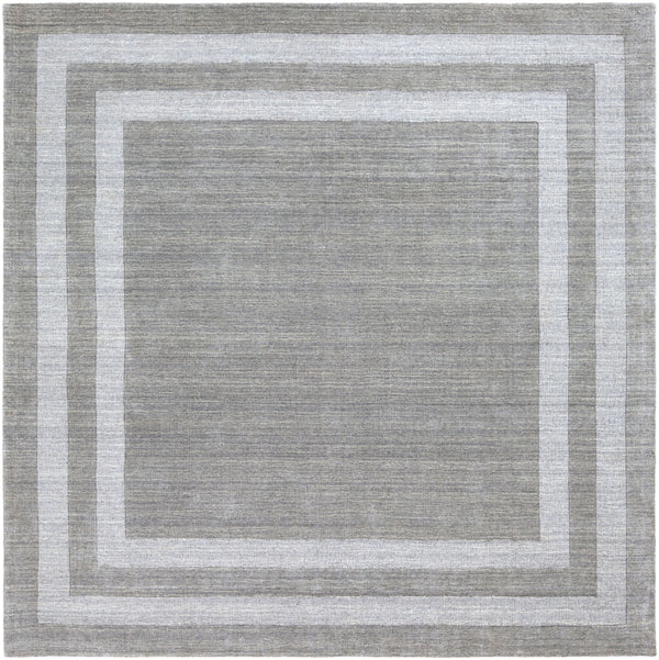 Sorrento SOT-2304 Modern Wool, Nylon Rug SOT2304-8SQ Medium Gray 70% Wool, 30% Nylon 8' Square