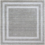 Sorrento SOT-2304 Modern Wool, Nylon Rug SOT2304-8SQ Medium Gray 70% Wool, 30% Nylon 8' Square