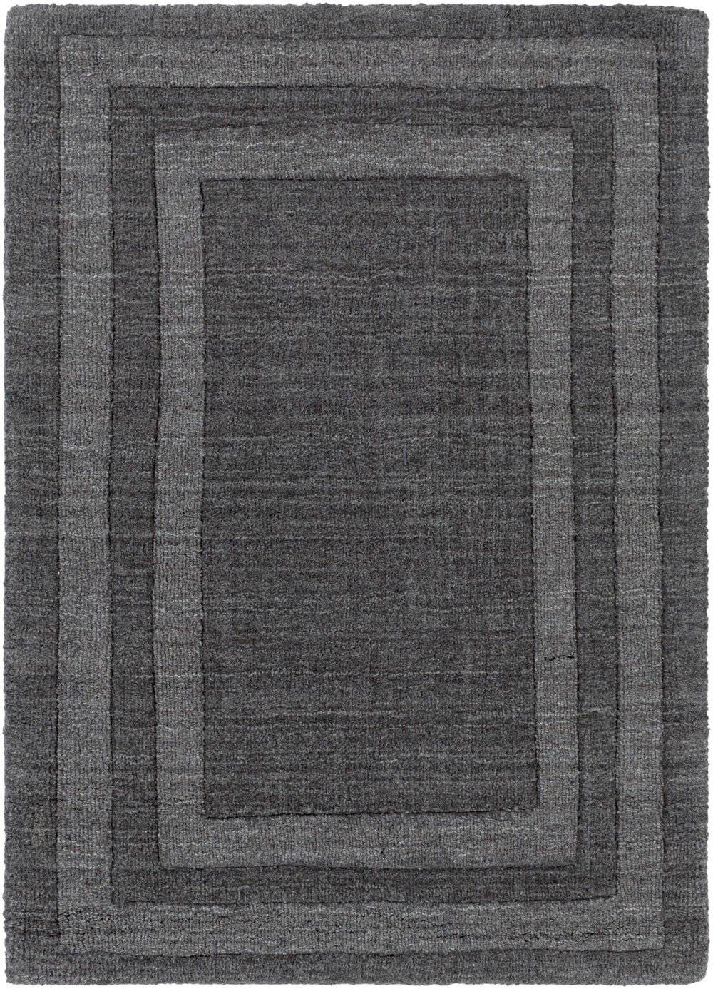 Sorrento SOT-2305 Modern Wool, Nylon Rug SOT2305-913 Charcoal 70% Wool, 30% Nylon 9' x 13'