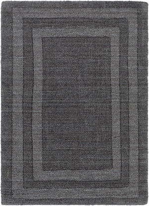 Sorrento SOT-2305 Modern Wool, Nylon Rug SOT2305-913 Charcoal 70% Wool, 30% Nylon 9' x 13'