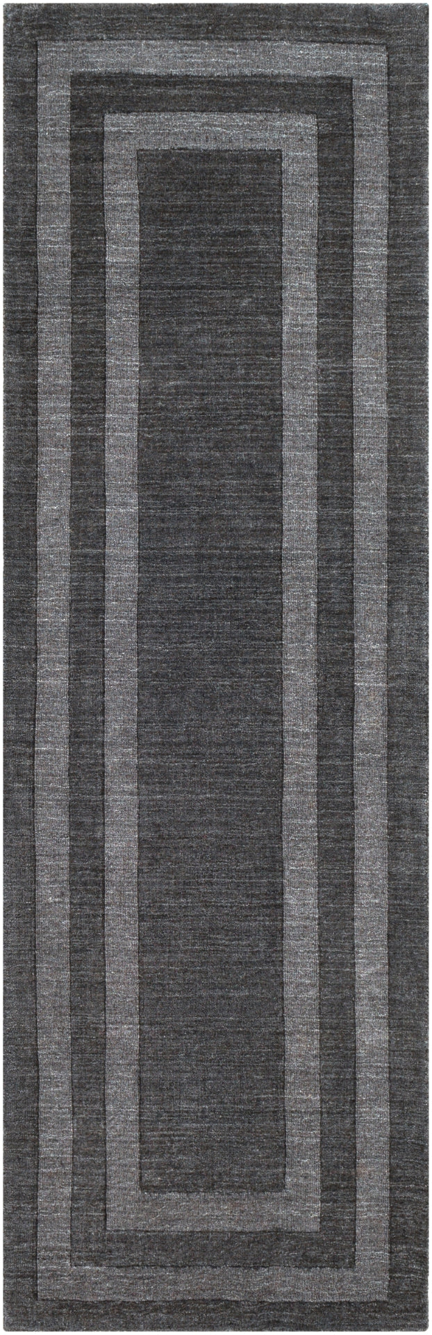 Sorrento SOT-2305 Modern Wool, Nylon Rug SOT2305-913 Charcoal 70% Wool, 30% Nylon 9' x 13'