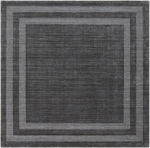 Sorrento SOT-2305 Modern Wool, Nylon Rug SOT2305-8SQ Charcoal 70% Wool, 30% Nylon 8' Square