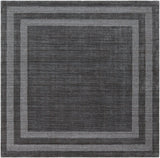 Sorrento SOT-2305 Modern Wool, Nylon Rug SOT2305-8SQ Charcoal 70% Wool, 30% Nylon 8' Square