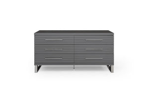 VIG Furniture Modrest Splendor - Grey High Gloss Slatted Dresser VGVCJ20256-D-GREY-DRS