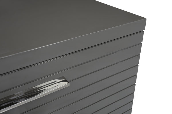 VIG Furniture Modrest Splendor - Grey High Gloss Slatted Dresser VGVCJ20256-D-GREY-DRS