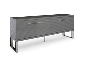 VIG Furniture Modrest Splendor - Grey High Gloss Slatted Buffet VGVCG20256-GRY-BUF
