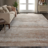 Nourison Rustic Textures RUS03 Painterly Machine Made Power-loomed Indoor Area Rug Beige 9'3" x 12'9" 99446462022