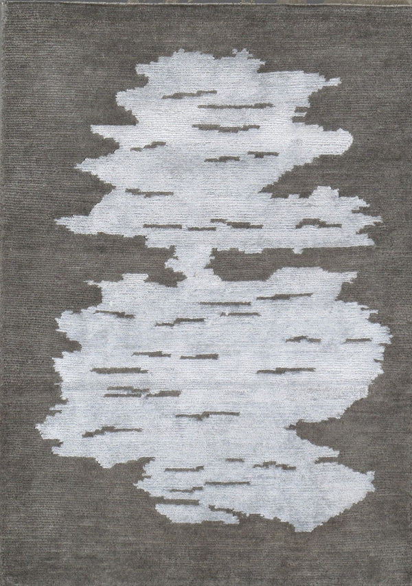 Pasargad Modern Collection Hand-Loomed Silk & Wool Area Rug SPRIL-2-3 2X3-PASARGAD