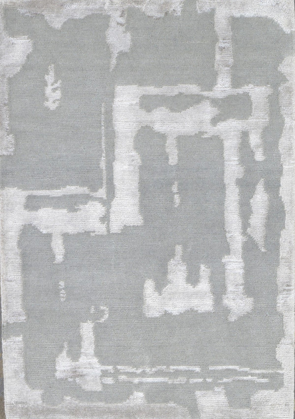 Pasargad Modern Collection Hand-Loomed Silk & Wool Area Rug SPRIL-3-1 2X3-PASARGAD