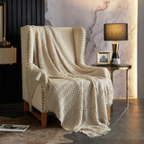 Newport Beige Throw Blanket