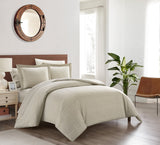 Tyson Beige Twin 5pc Duvet Set