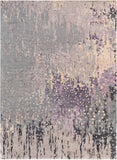 Serenade SRD-2006 Modern Viscose, NZ Wool Rug SRD2006-811 Dark Purple, Bright Purple, Denim, Taupe, Cream, Black 80% Viscose, 20% NZ Wool 8' x 11'
