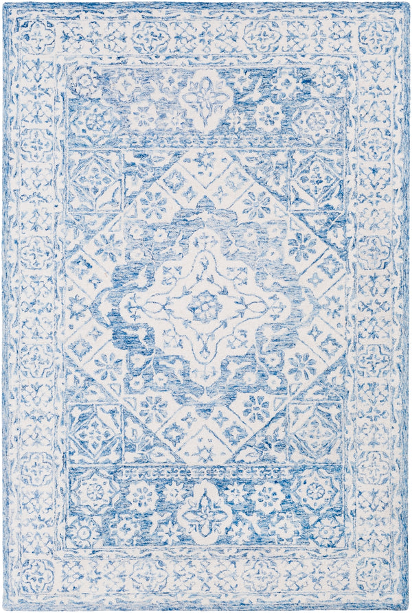 Serafina SRF-2018 Traditional Wool Rug SRF2018-913 Pale Blue, Ivory 100% Wool 9' x 13'