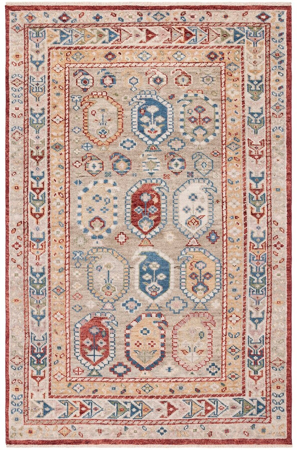 Safavieh Samarkand 103 Hand Knotted 80% Wool and 10% Cotton Traditional Rug SRK103B-9