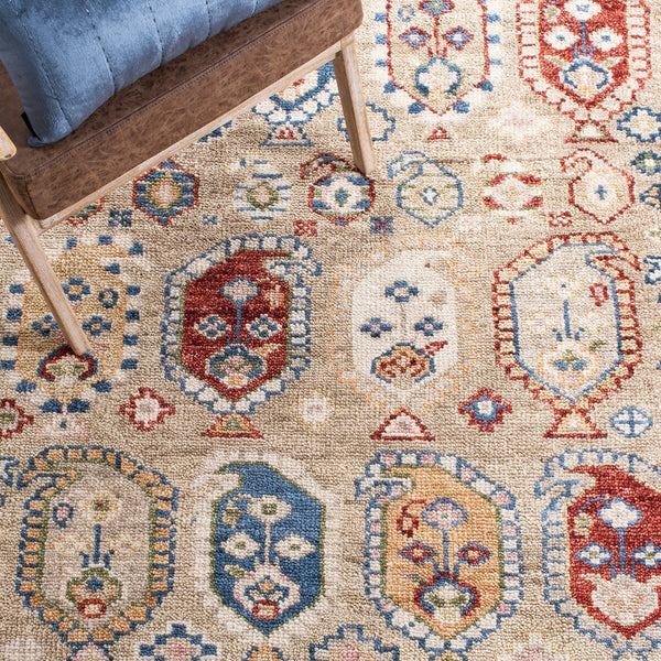 Safavieh Samarkand 103 Hand Knotted 80% Wool and 10% Cotton Traditional Rug SRK103B-9