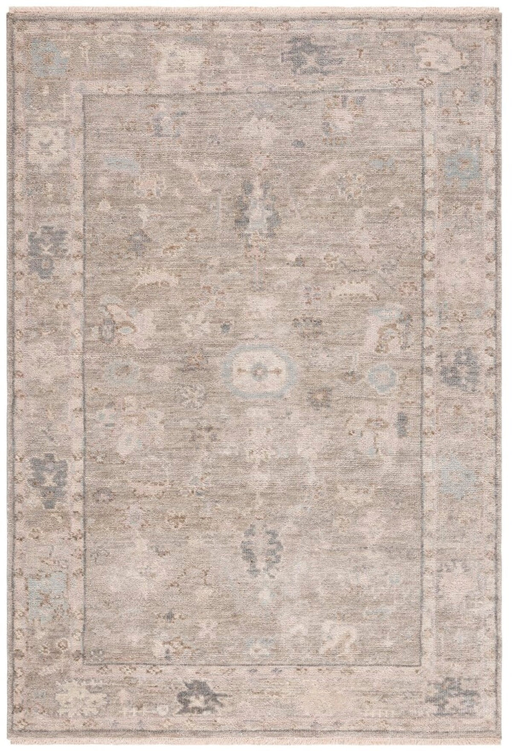 Safavieh Samarkand 104 Hand Knotted 80% Wool and 10% Cotton Traditional Rug SRK104F-2SQ