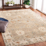 Safavieh Samarkand 106 Hand Knotted 80% Wool and 10% Cotton Traditional Rug SRK106F-2SQ