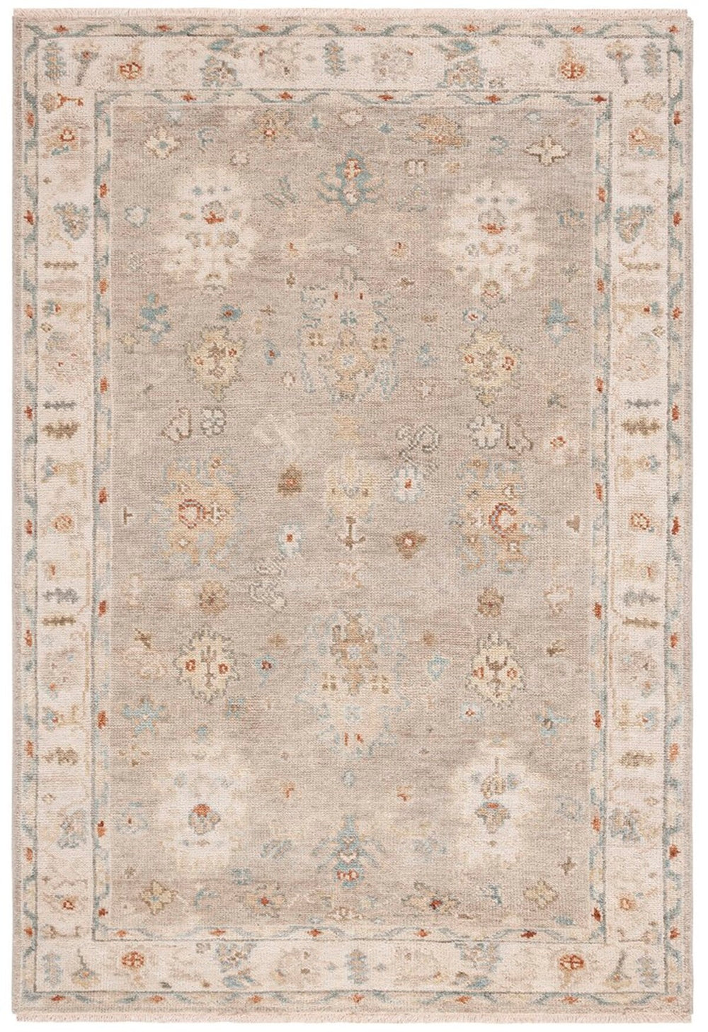 Safavieh Samarkand 106 Hand Knotted 80% Wool and 10% Cotton Traditional Rug SRK106F-2SQ