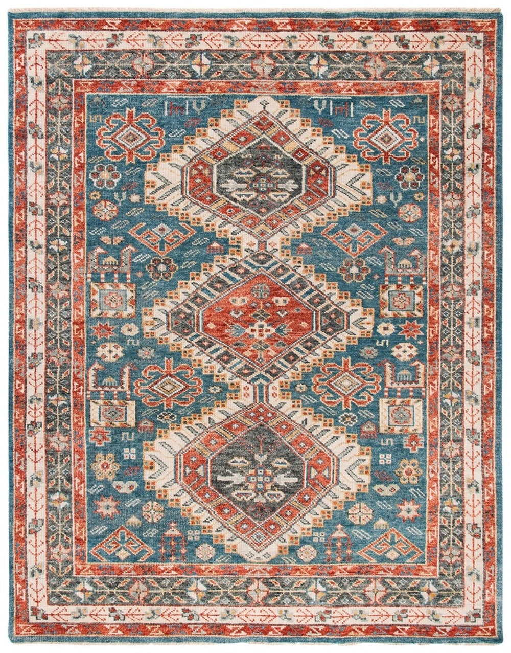 Safavieh Samarkand 118 Hand Knotted Wool Traditional Rug SRK118M-9