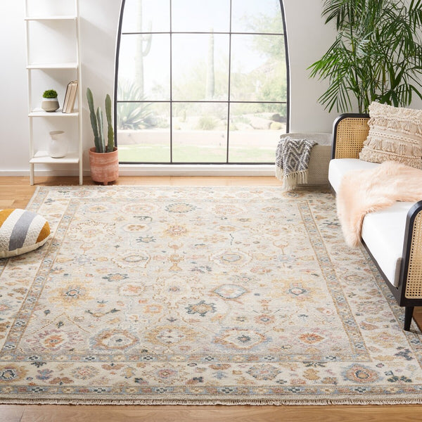 Safavieh Samarkand 122 Hand Knotted 70% Wool and 30% Cotton Traditional Rug SRK122F-9