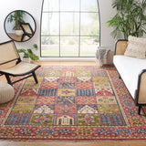 Safavieh Samarkand 124 Hand Knotted 70% Wool and 30% Cotton Traditional Rug SRK124Q-9